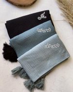 شال موهر پلیسه منگوله دار