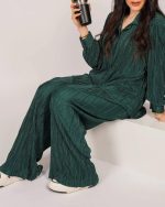 ست بلوز شلوار پلیسه اورجینال ترک کد B-6