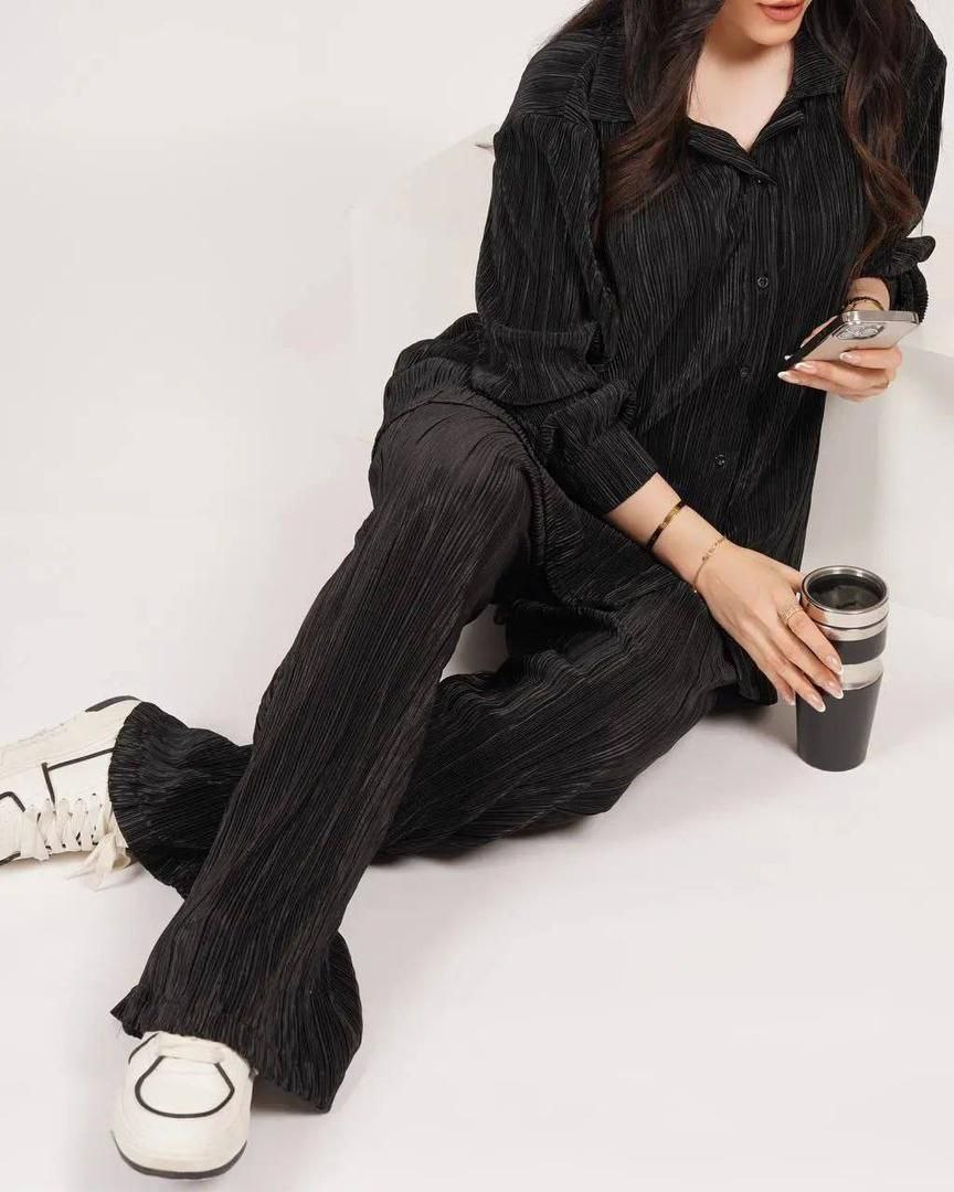 ست بلوز شلوار پلیسه اورجینال ترک کد B-6