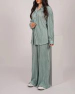 ست بلوز شلوار پلیسه اورجینال ترک کد B-6